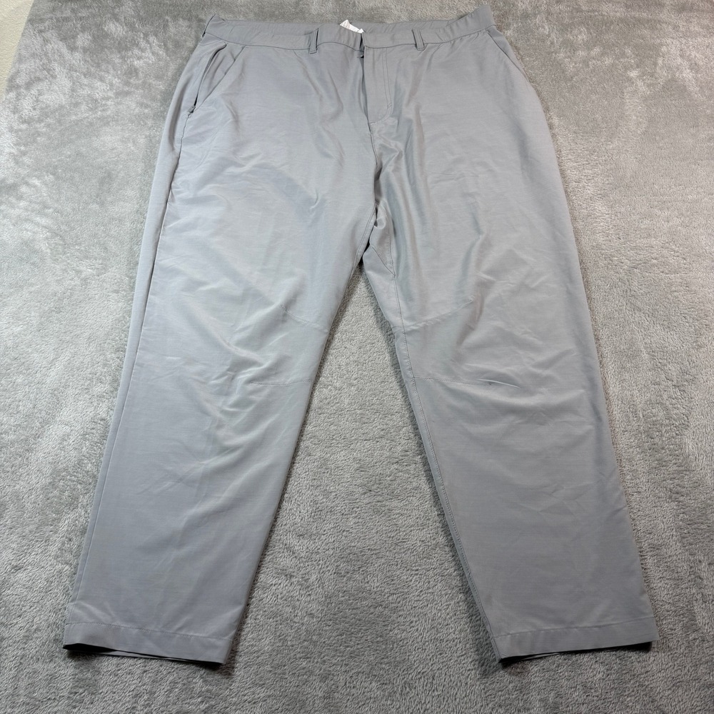 Fabletics The Only Pants Mens XXL Gray Lightweight Stretch Chino Travel